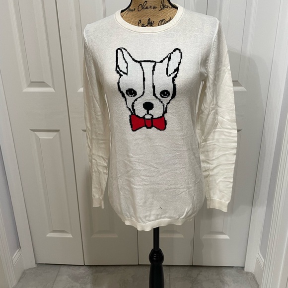 Old Navy Sweaters - Old Navy Cream Long Sleeve Light Weight Sweater Sz M